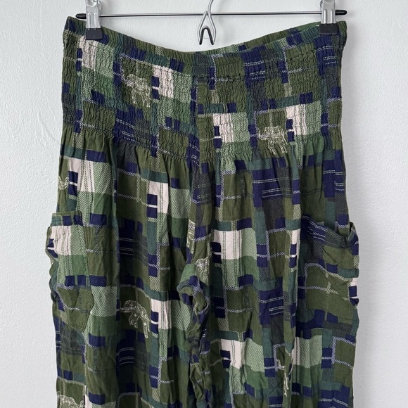 The Elephant Pants green and blue boho harem style pant Size XL - Picture 2 of 7